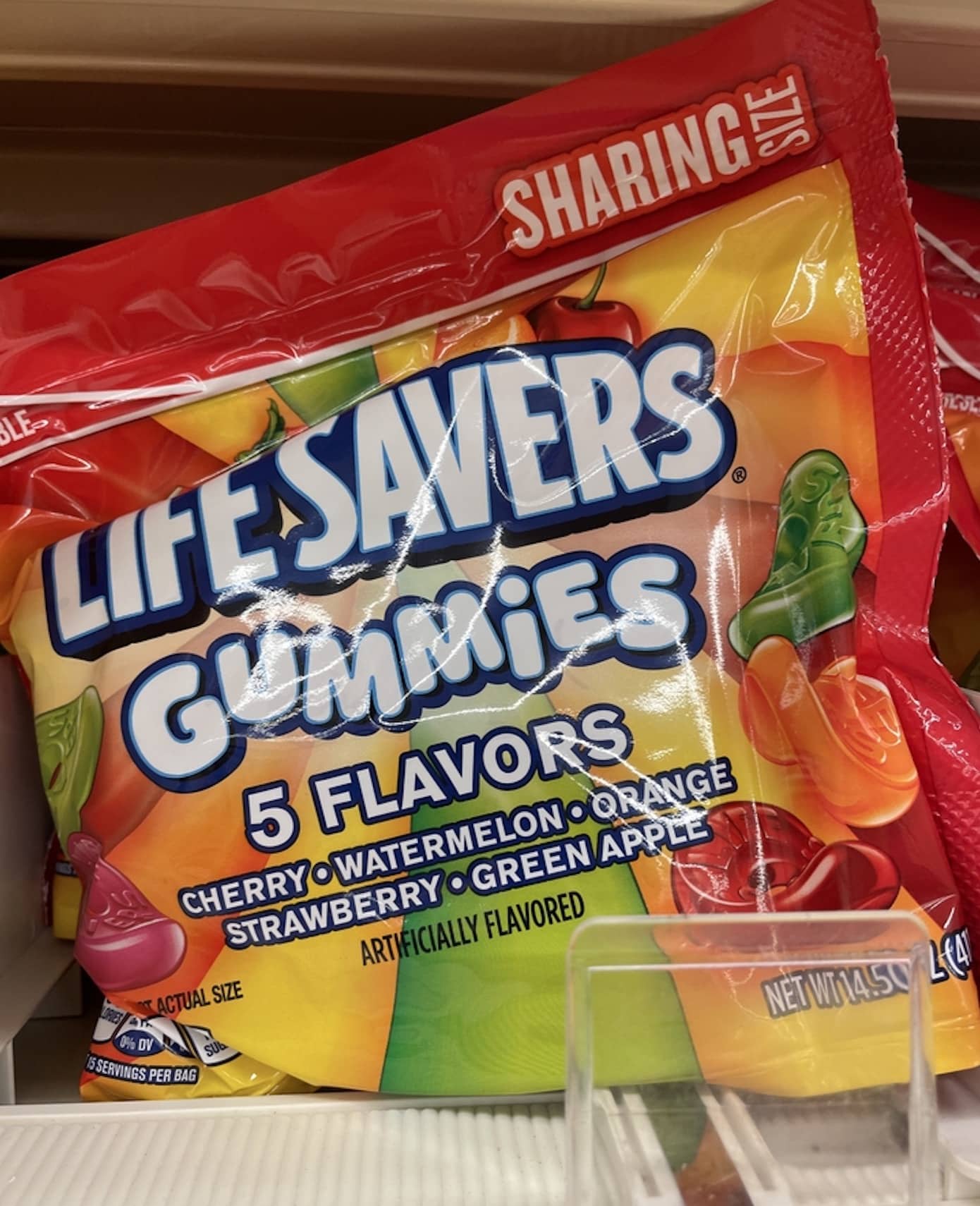 Gummy Saver, still in a bag